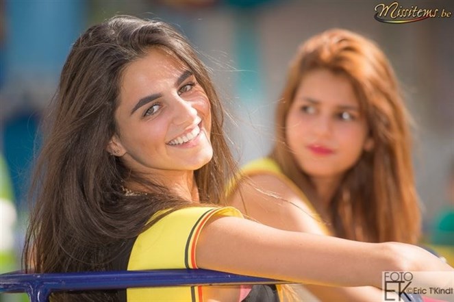 بالصور:لبنانية ملكة على عرش الجمال البلجيكي